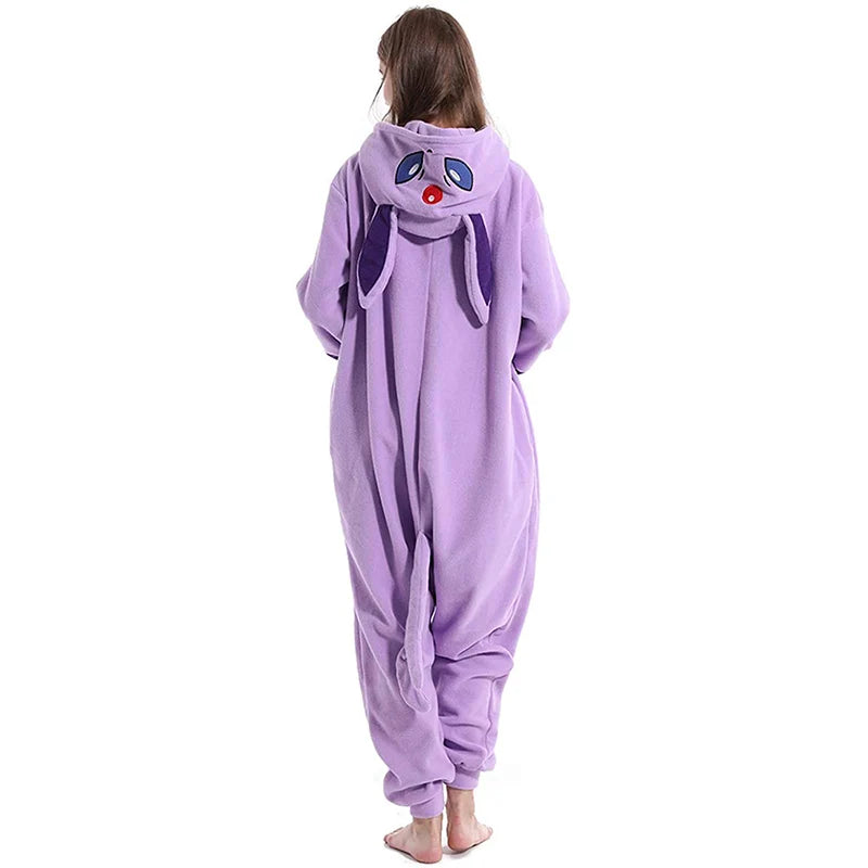 Espeon Pokémon Onesie - Cosplay Pajamas for Halloween, Christmas & Pajama Parties