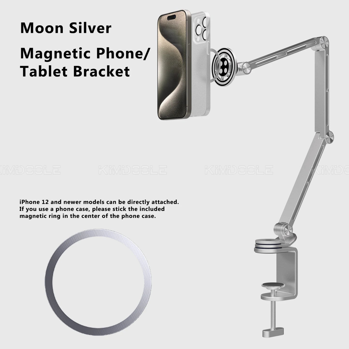 Long Arm Stand For Monitor Stand iPad Galaxy Xiaomi Tablet Kindler Tablet Desk Holder Magnetic Bed Phone Stand Clip Mount