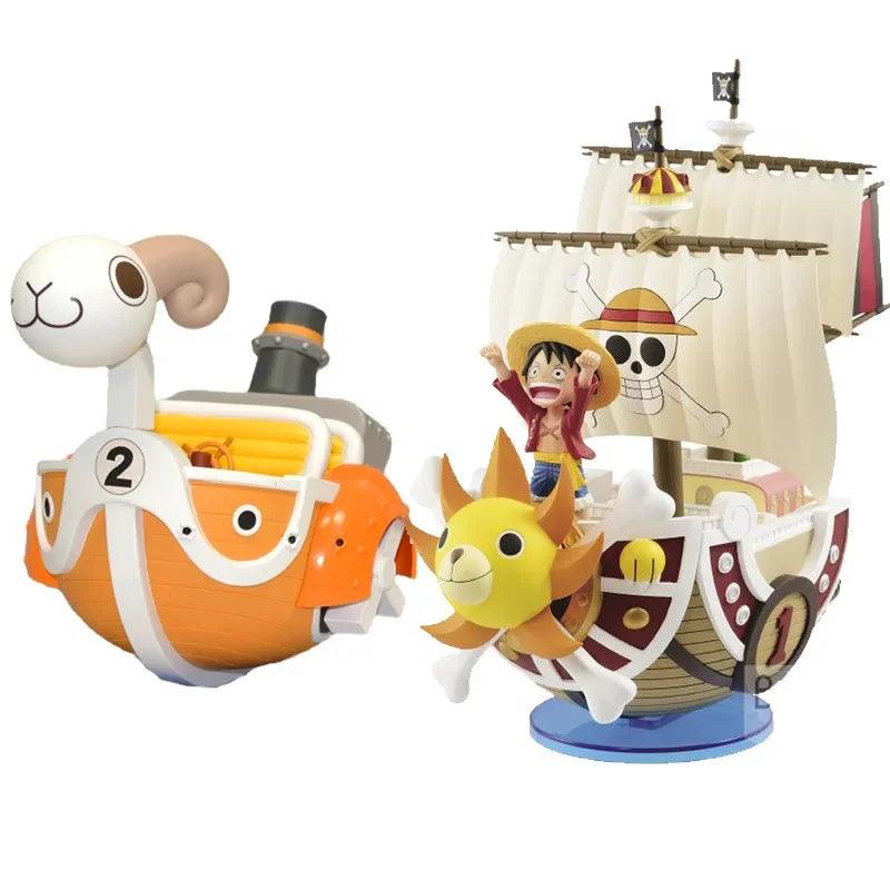 One Piece Mini Ship Model – Luffy's Pirate Boat Collectible for Kids & Fans
