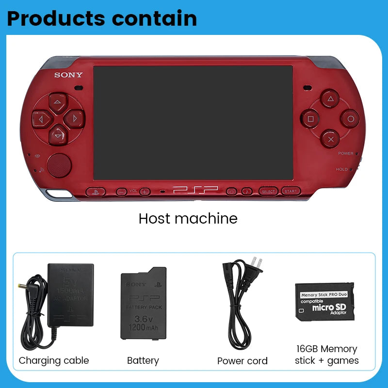 Original PlayStation psp 3000 Handheld Game Console (PSP-3006) PSP3000 Game Console Including games(Recondition) No UMD function