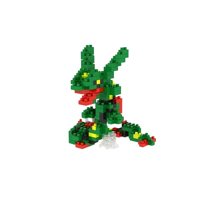 66pcs Pokemon Small Building Nanoblock Cartoon Pikachu Animal Model Education Game Graphics Pokemon Toys For Kids Birthday