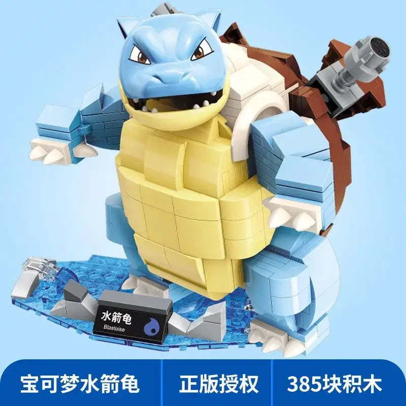 Pokemon Cartoon Pikachu Building Blocks Bulbasaur Toy Children's Assembled Model Pet Elf Kid Children Gift Compatible With Lego