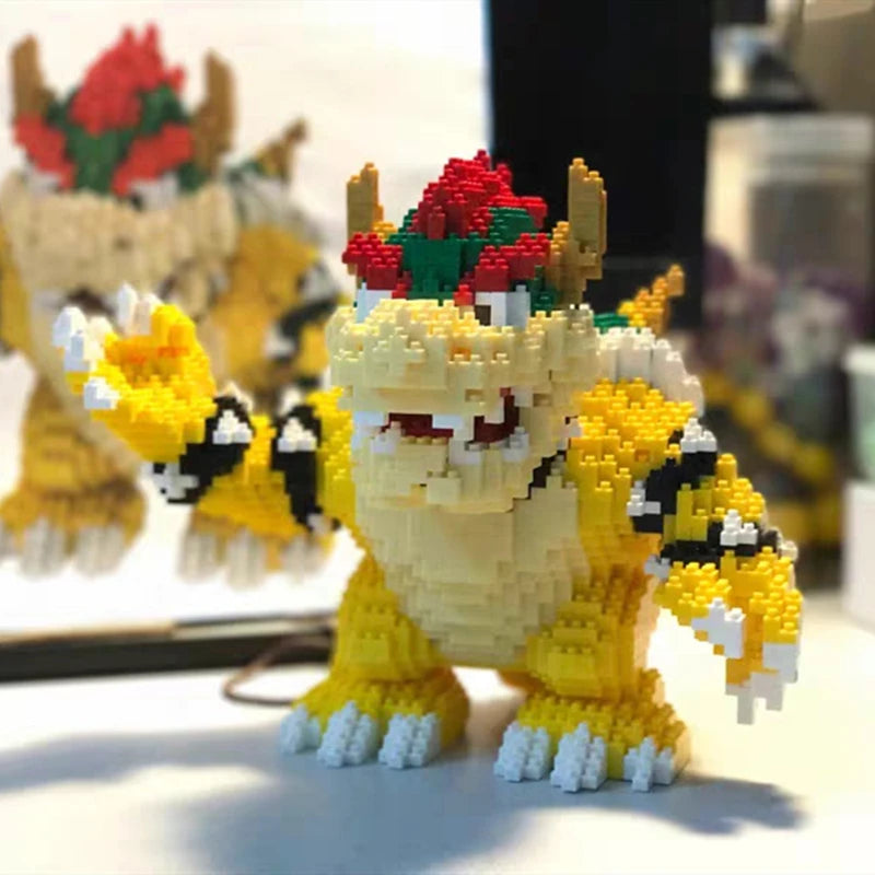 Cartoon Anime Figure Dinosaur Blocks Building Toy Anime Bricks Educational Brinquedos for Kids Gift Children Christmas Present