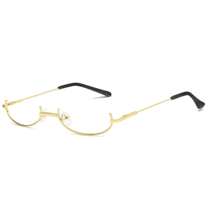 Anime Cosplay Half-Frame Glasses – Lolita & Royal Elder Sister Aesthetic