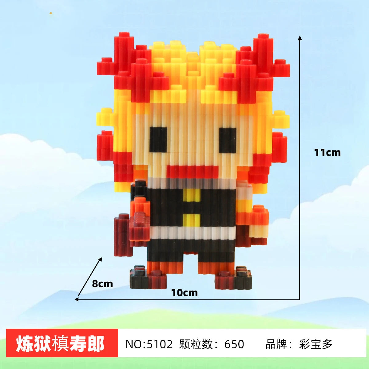 Demon Slayer Building Blocks Animal figure Tanjirou Nezuko Zenitsu diy Tabletop ornament decoration Lover's birthday toys gifts