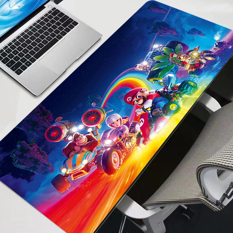 Gamer Desk Mat Super M-mario XXL Mousepads Pc gift Mouse Pad Office Desk Pads Large Mousepad Non-slip For Computer For LOL