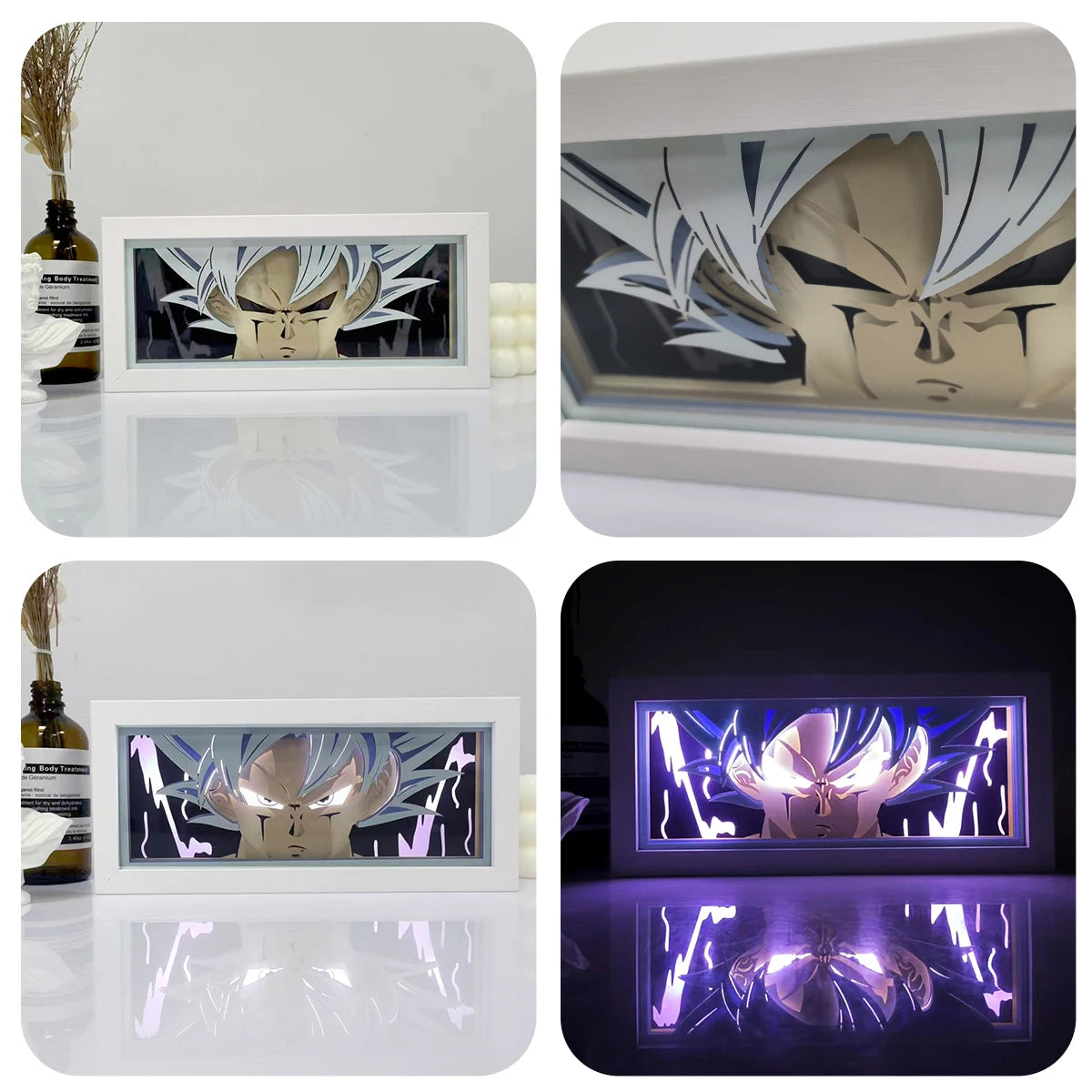 Dragon Ball 3D LED Light Box – Anime Paper-Cut Night Lamp with Remote
