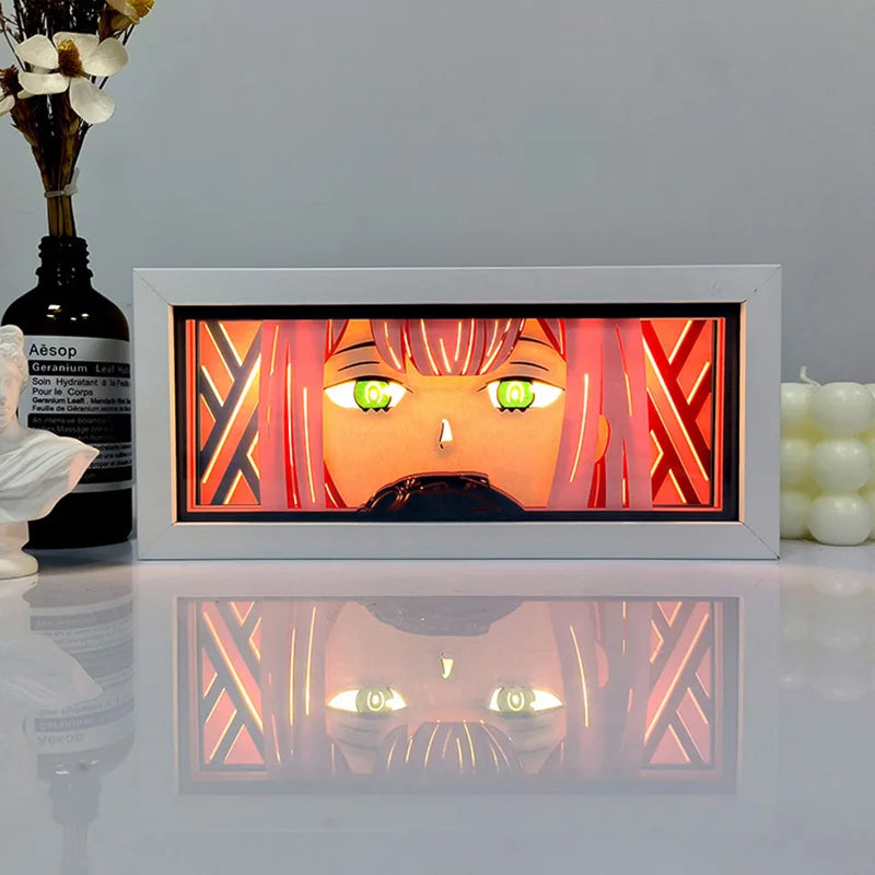 Anime LED Light Box – Manga Paper Carving Desk Lamp for Kids & Collectors