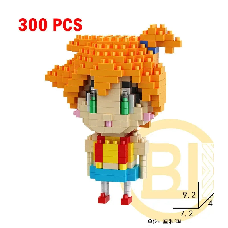 66pcs Pokemon Small Building Nanoblock Cartoon Pikachu Animal Model Education Game Graphics Pokemon Toys For Kids Birthday