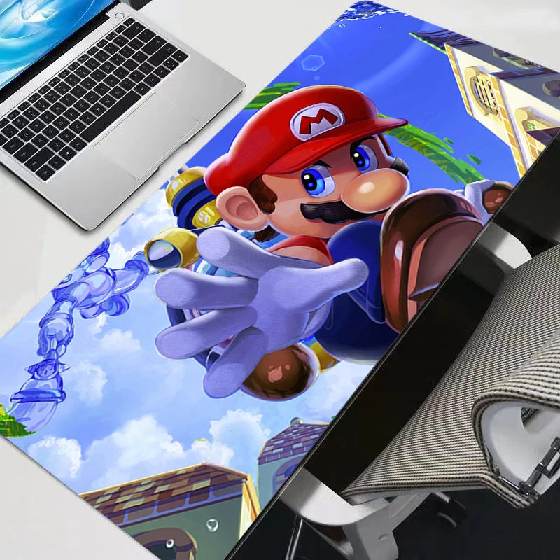 Gamer Desk Mat Super M-mario XXL Mousepads Pc gift Mouse Pad Office Desk Pads Large Mousepad Non-slip For Computer For LOL