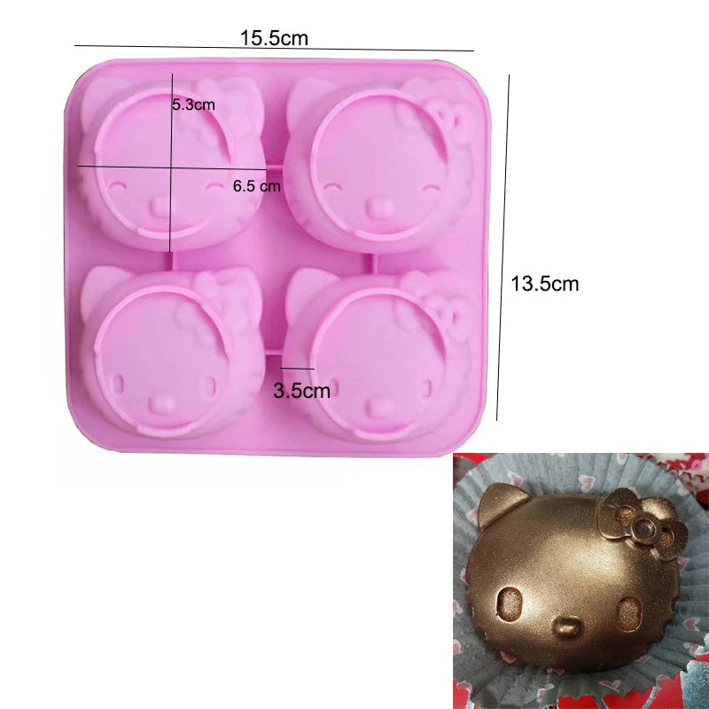 Cartoon Silicone Molds for Baking | Animal Chocolate & Soap Moulds – Stitch, Bear, Duck