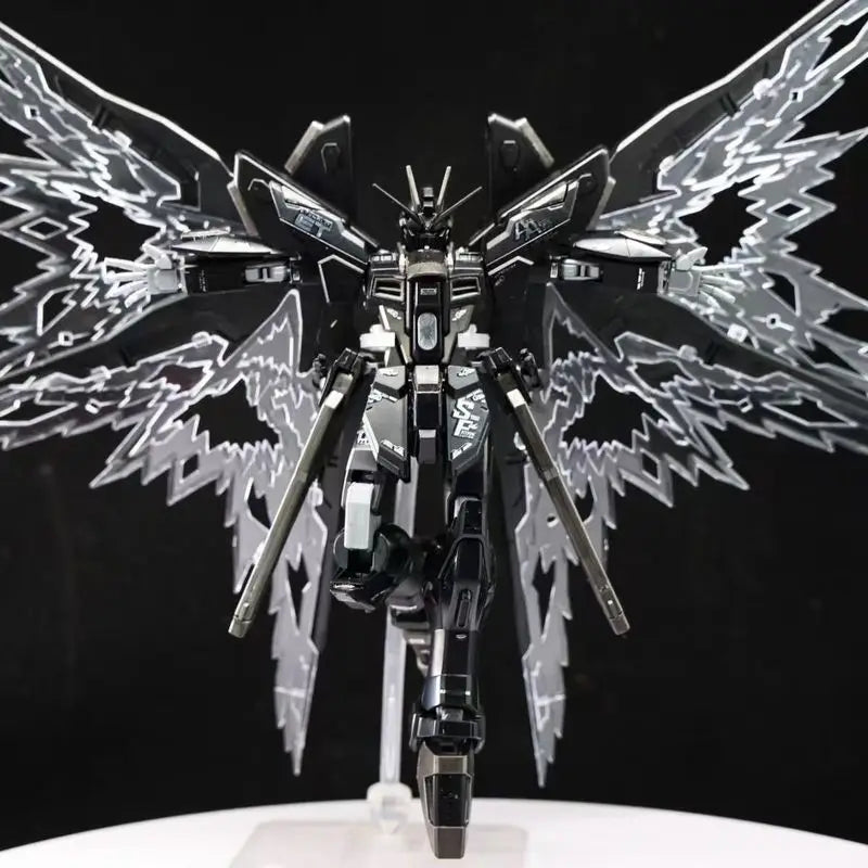 Gaoke HG 1/144 Model Kit ZGMF-X20A Strike Freedom Midnight Color With Wing Of Light Assembly Action Figures Plastic Model Toy