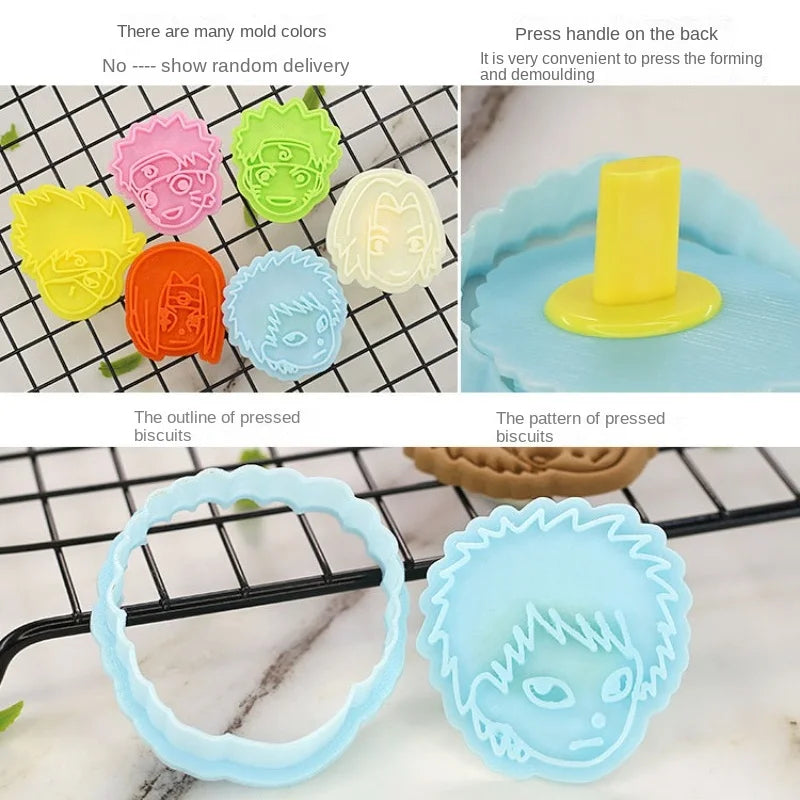 Naruto Cookie Cutter Set | 3D Anime Biscuit & Sandwich Molds for Fun Baking