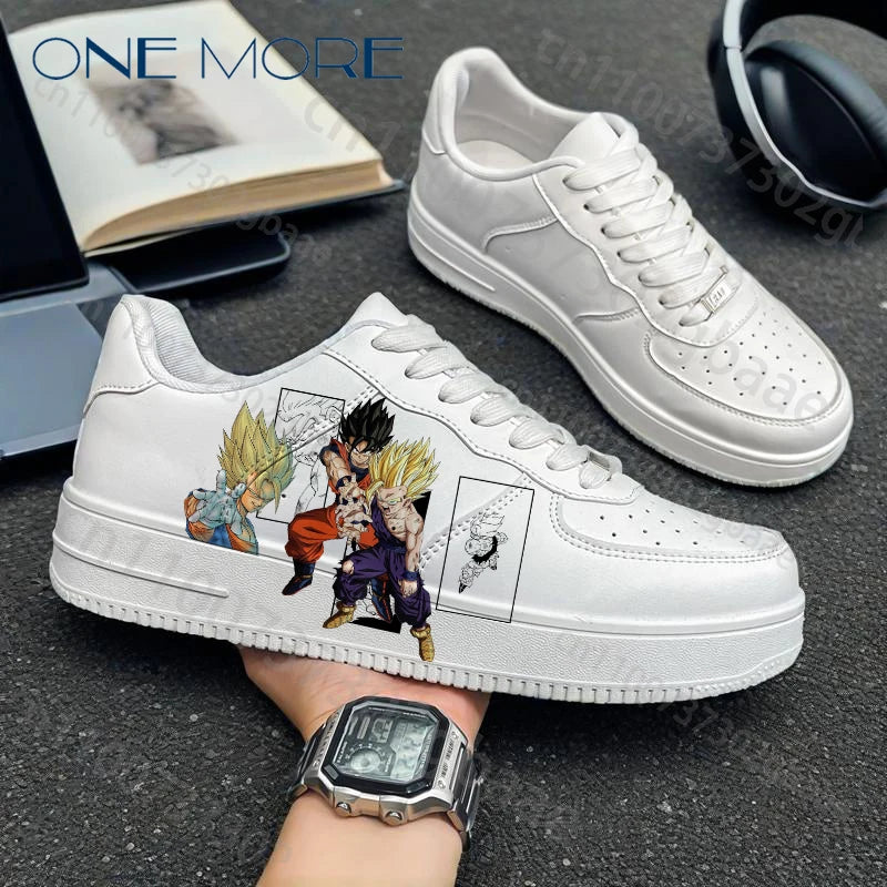Dragon Ball Cartoon anime around painted graffiti prints men's woman shoes student children's gift