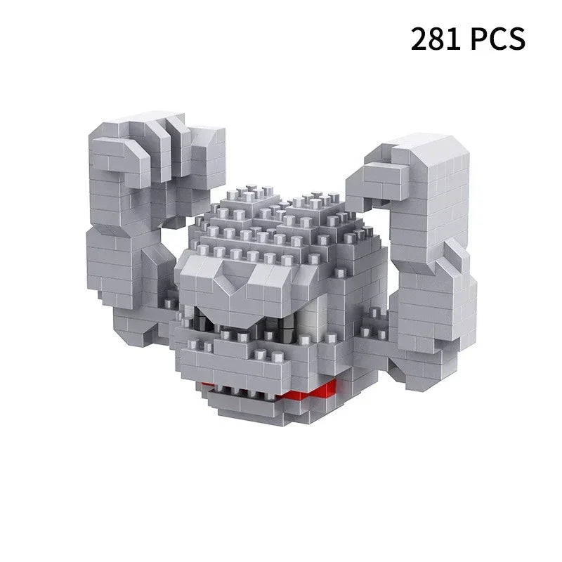 Blocks Small Cartoon Mini Building Block Pikachu Charizard Eevee Mewtwo Anime Assemble Action Pokemon Model Dolls Toys