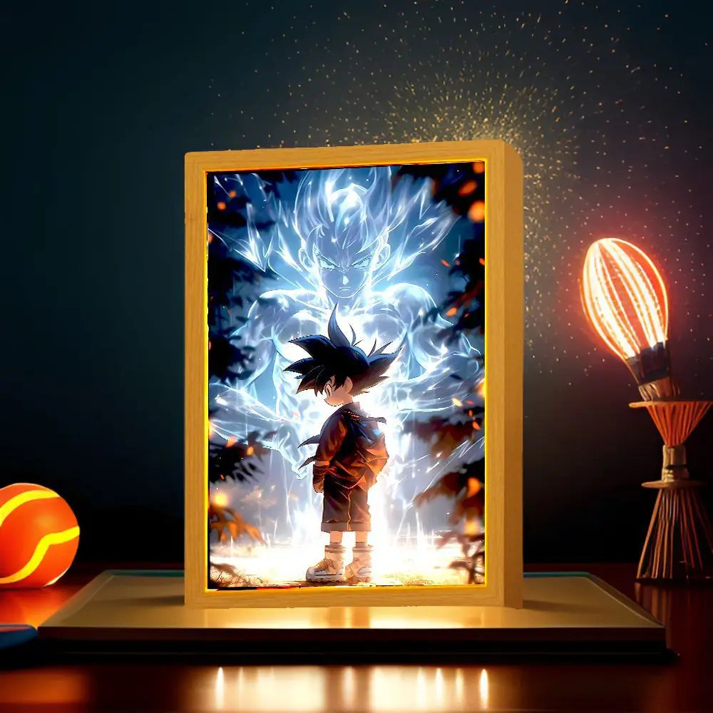Dragon Ball Z Goku LED Light – 3D Moon Lamp for Anime Fans