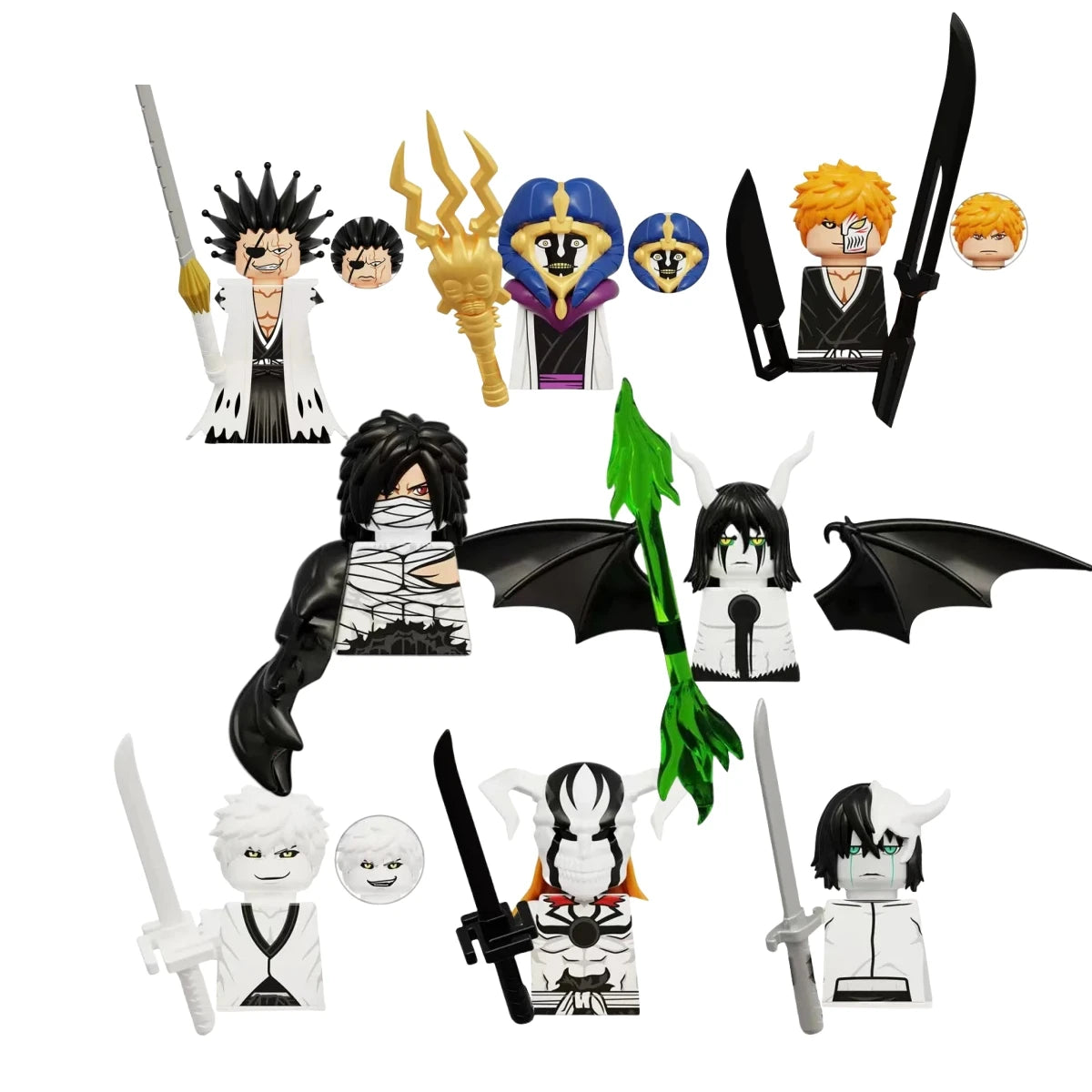Bleach Anime Cartoon Ulquiorra Building Blocks Mini Action Figures Bricks Educational Model Christmas Gift Toys Children