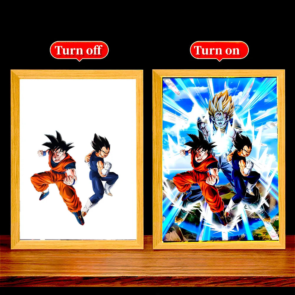 Dragon Ball Z Goku LED Light – 3D Moon Lamp for Anime Fans