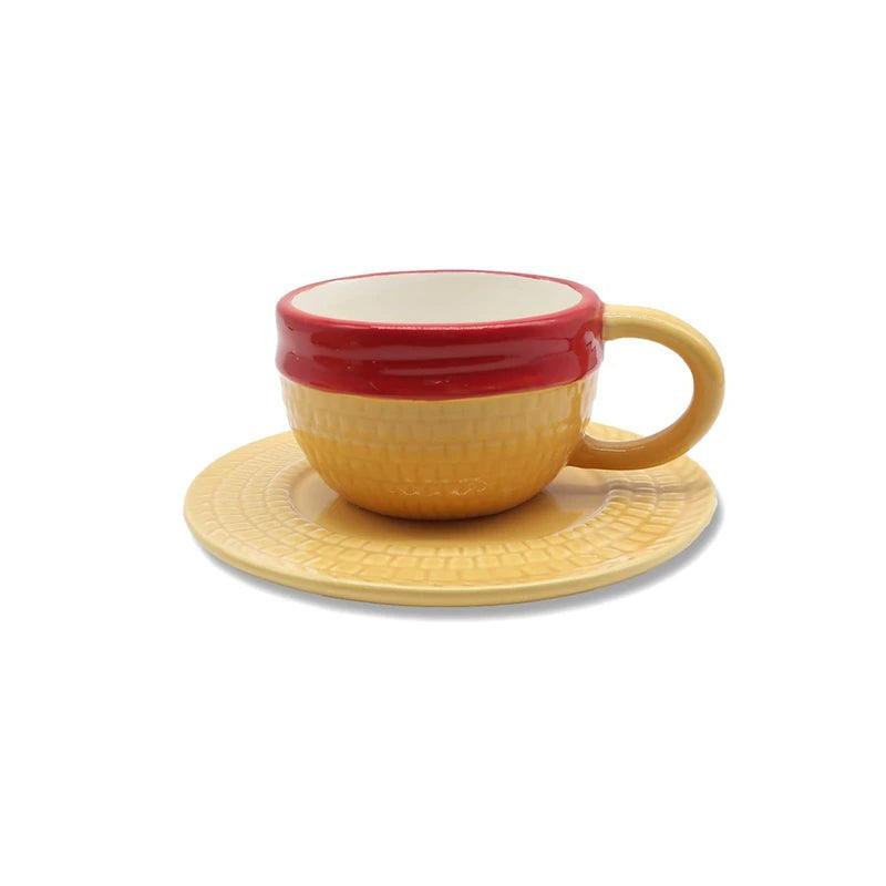 One Piece Coffee Mug - Monkey D. Luffy Straw Hat Ceramic Cup