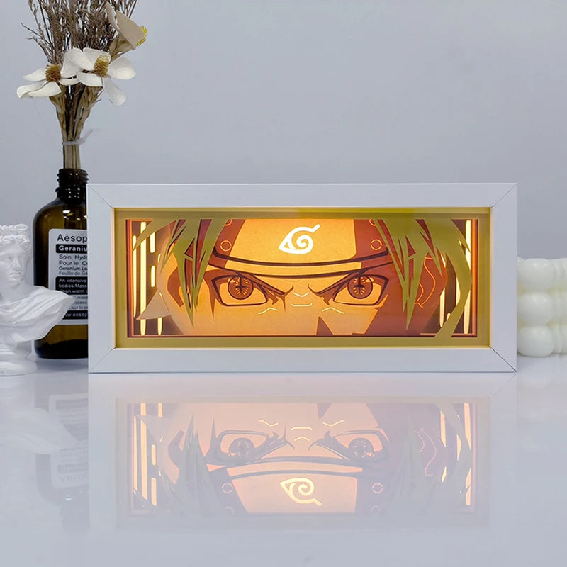 Anime LED Light Box – Manga Paper Carving Desk Lamp for Kids & Collectors