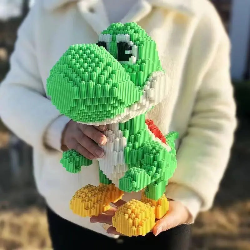 New Disney Building Blocks Dinosaur Boys Small Particle Puzzle Toys For Children, High Difficulty Ornament Gifts