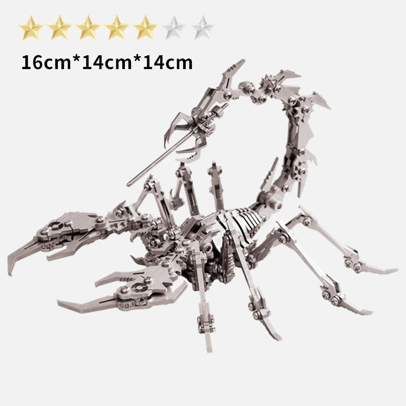 3D DIY assembly of metal insects birthday gifts holiday gifts high-quality simulated animal models unicorns foxes Metal model