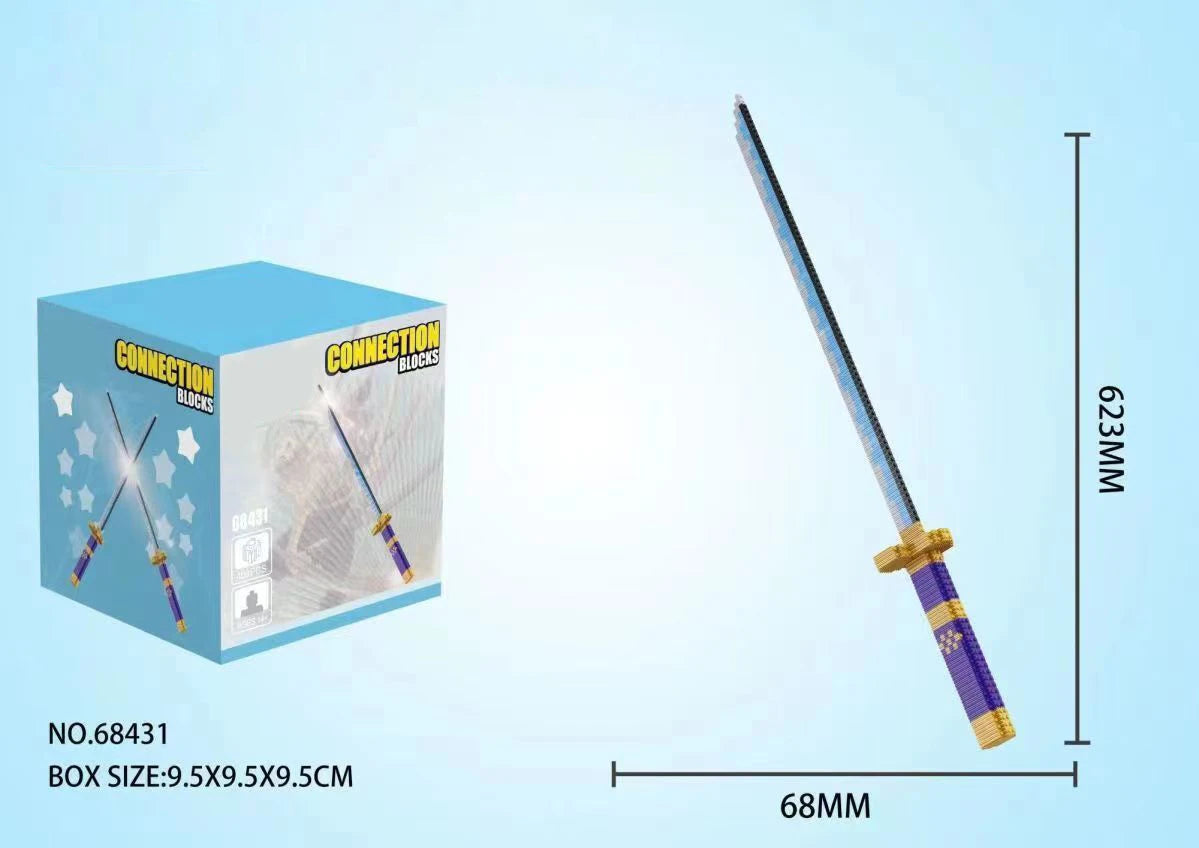 Samurai Sword Building Block Set – Butterfly Nichirin Katana DIY Model