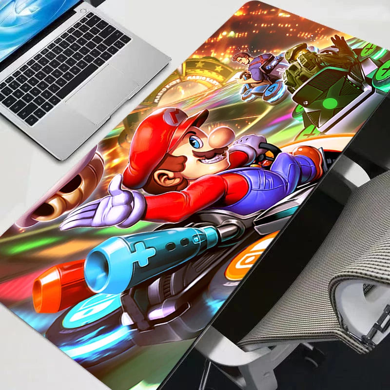 Gamer Desk Mat Super M-mario XXL Mousepads Pc gift Mouse Pad Office Desk Pads Large Mousepad Non-slip For Computer For LOL