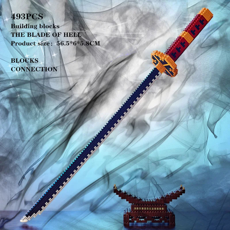 Samurai Sword Building Block Set – Butterfly Nichirin Katana DIY Model