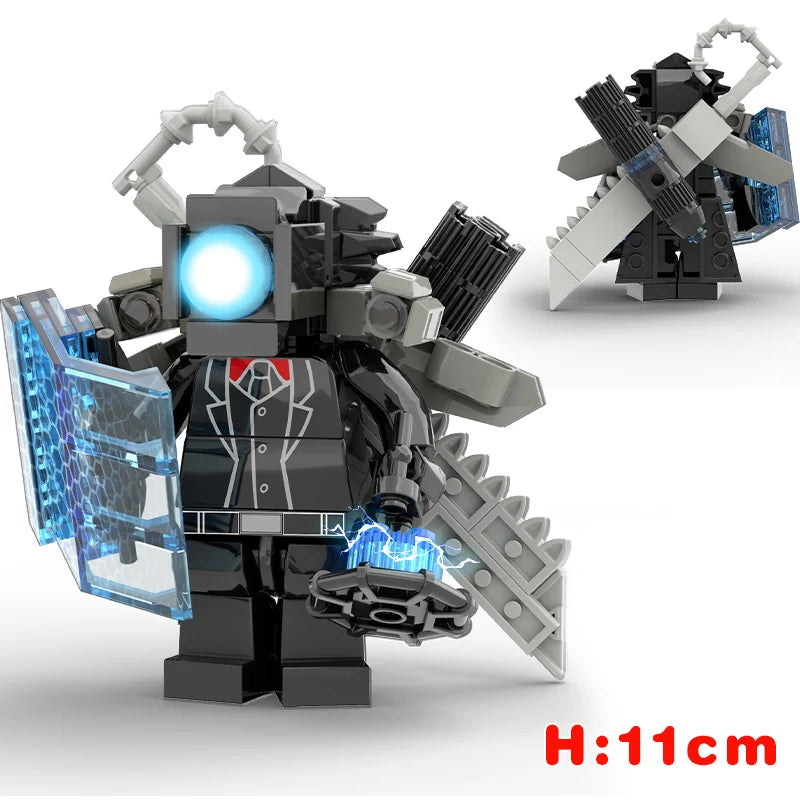 New Skibidi Toileted TVman Multi Joined Mini Action Figures Building Blocks TVman Speakerman Cameraman Model Toys for Kid Gift