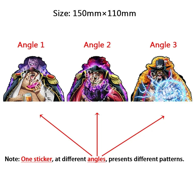 One Piece 3D Transform Sticker - Gear 5 Sun God Nika Luffy for Cars, Laptops & More