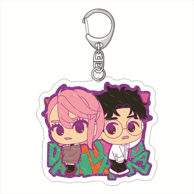Dandadan Ayase Momo & Takakura Ken Keychain - Anime Acrylic Pendant for Fans