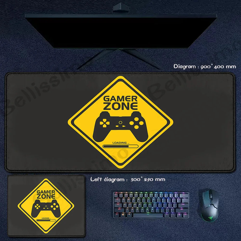 Retro Game Controller Mouse Pad Anti-Slip Rubber XL Desk Mat Office Computer Large Gaming Accessories HD Gamer Mousepad Playmat