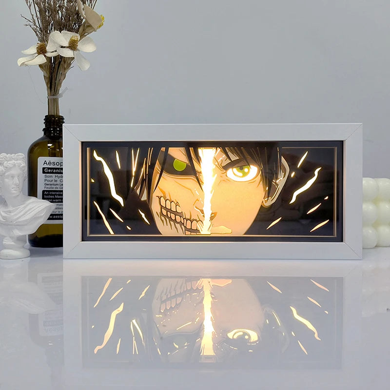 Anime LED Light Box – Manga Paper Carving Desk Lamp for Kids & Collectors