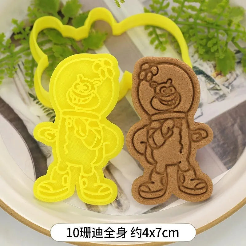 SpongeBob Cookie Cutter Set | 3D Cartoon Biscuit Moulds for Kids & Parties