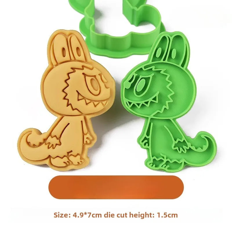 LABUBU 3D Cookie Cutter | Kawaii Anime Biscuit Mold & Baking Stamp