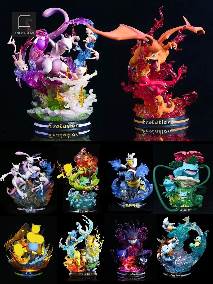 Pokemon Anime Figure Vulpix Scenes Version Figurine Toys PVC Model Collection Dolls surprise box mystery box gift for a child