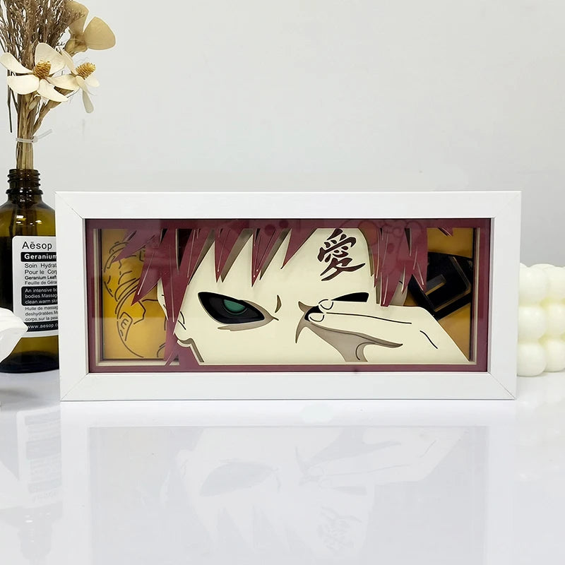 Anime LED Light Box – Manga Paper Carving Desk Lamp for Kids & Collectors