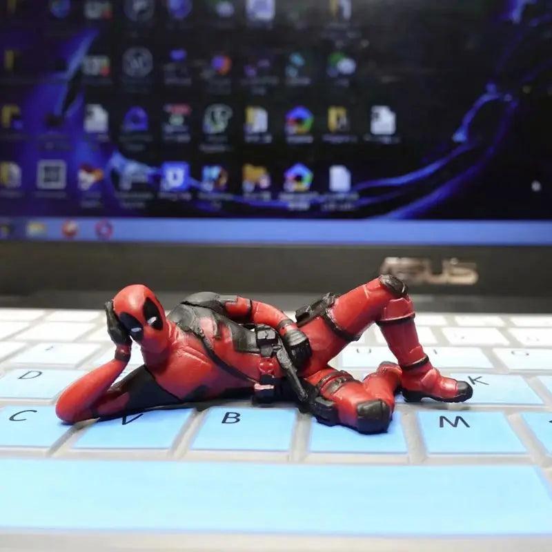 Deadpool Mini Figure - Marvel Desk Decoration for Car, Home, or Office