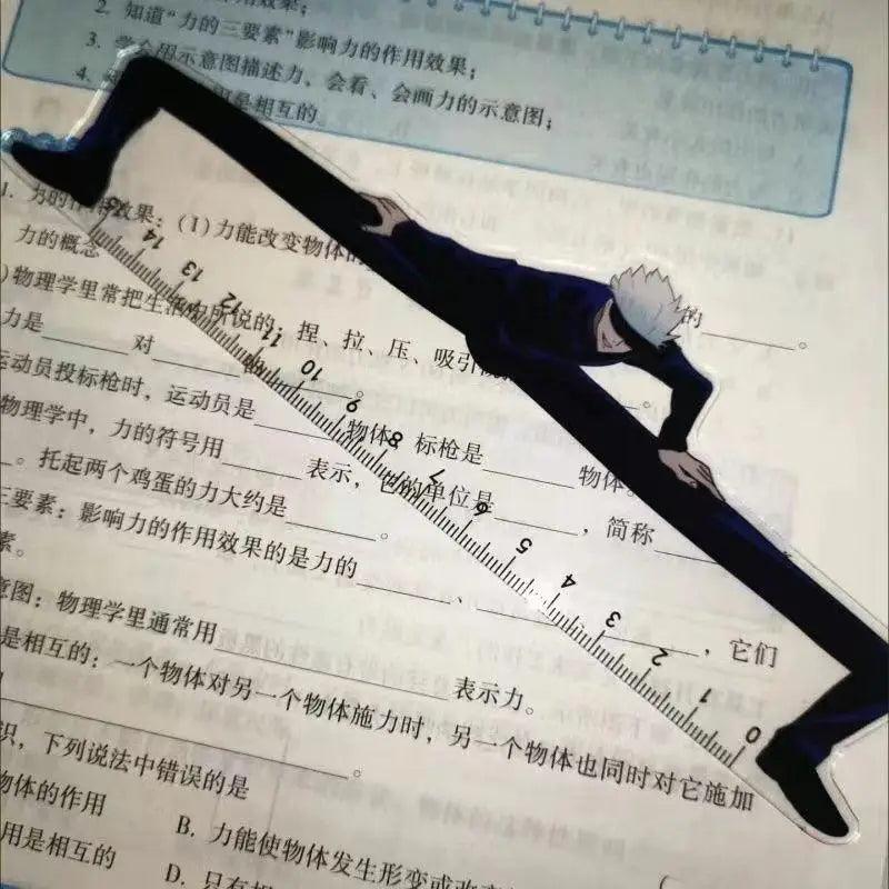 Jujutsu Kaisen Student Straight Ruler Gojo Japanese Anime Surrounding Stationery Supplies Transparent Ruler Gift - Rexpect Nerd