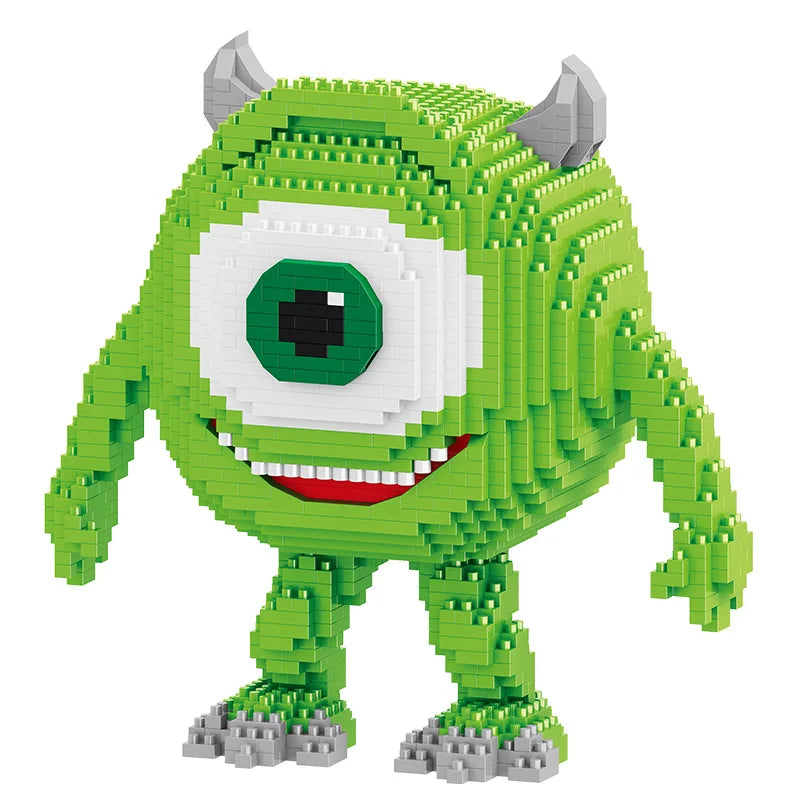 Monster University Micro Building Blocks James Mike Model Anime Diamond Mini Brick Figure Toy For Christmas Gift