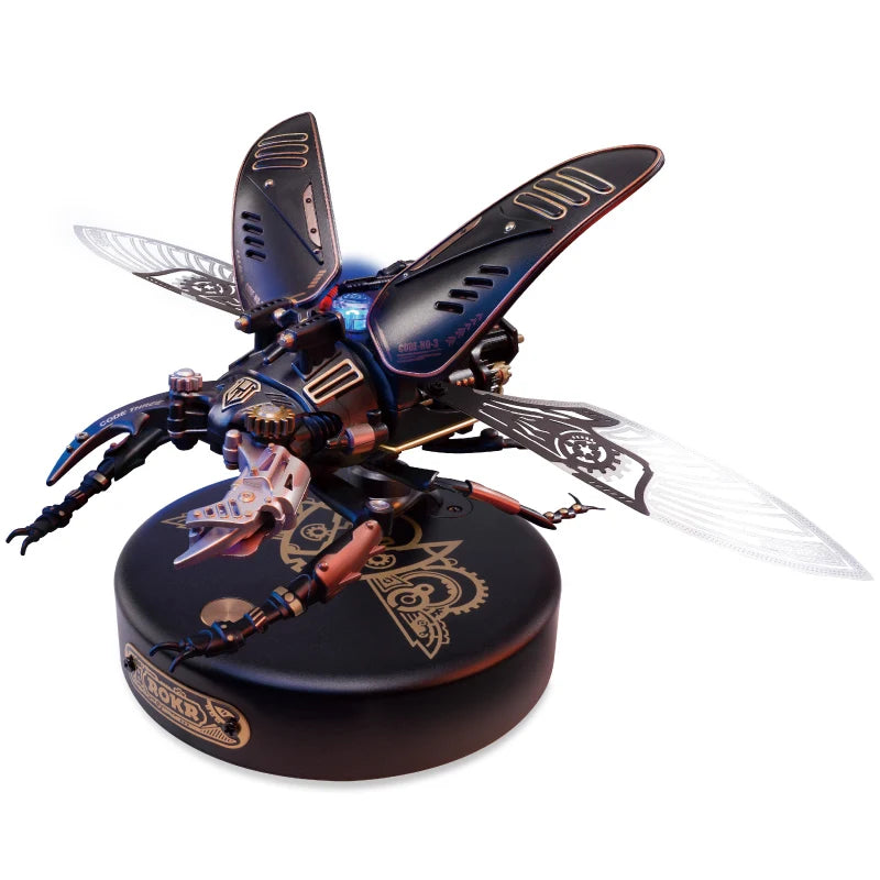 Robotime Rokr MI Series 4 kinds of Plastic Puzzles Emperor Scorpion Beetles Golden Coin Turtle 3D Assembly Building Block Sets