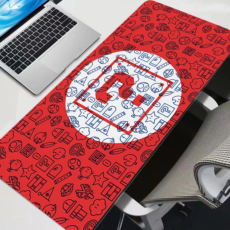 Gamer Desk Mat Super M-mario XXL Mousepads Pc gift Mouse Pad Office Desk Pads Large Mousepad Non-slip For Computer For LOL