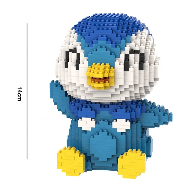 Pokemon Gengar Micro Building Blocks Piplup Mega Rayquaza Mega Charizard Assembled Mini Bricks Toys For Kid Christmas Gift
