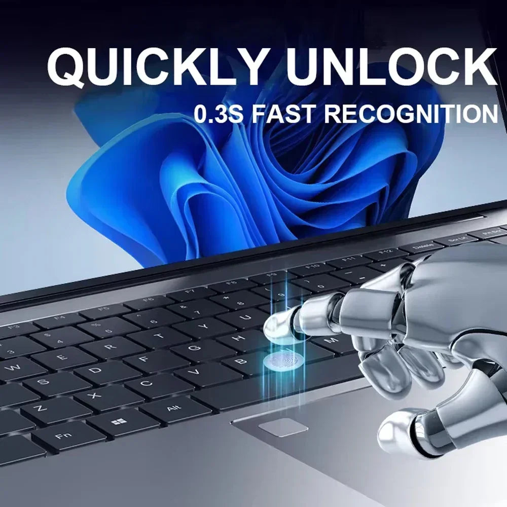 Windows 11 Intel Core i7 8500Y 15.6 Inch Laptop 16GB RAM 1TB SSD Fingerprint Unlock Study Office Pc Laptops