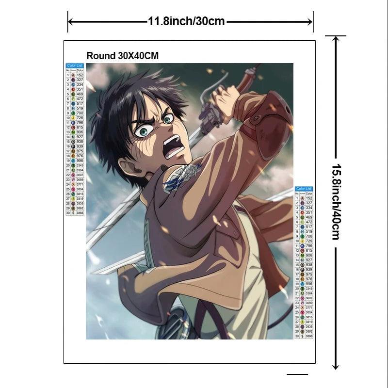 Unleash Your Inner Titan Shifter with the Attack on Titan 5D Diamond Painting Kit (2024 Edition)! - Rexpect Nerd