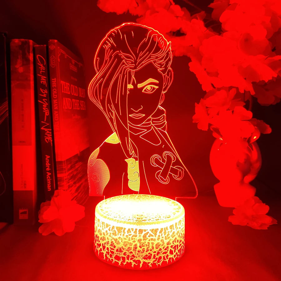 Jinx League of Legends Night Light - Cool Bedroom Decoration & Gift for Gamers
