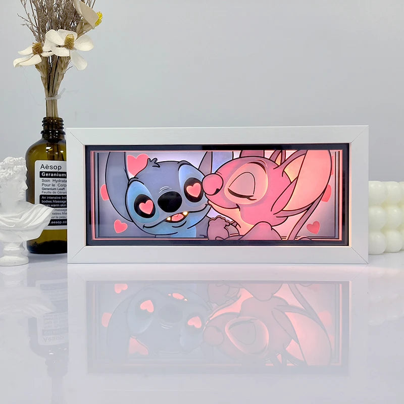Anime LED Light Box – Manga Paper Carving Desk Lamp for Kids & Collectors