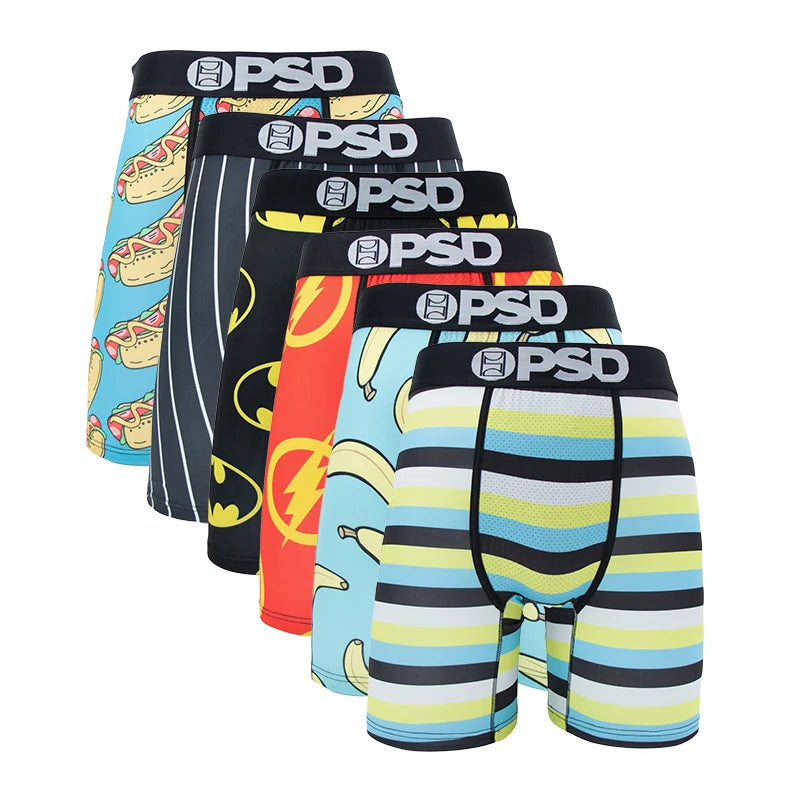 6-Pack Men’s Boxer Briefs – Breathable, Stylish & Comfortable Fit