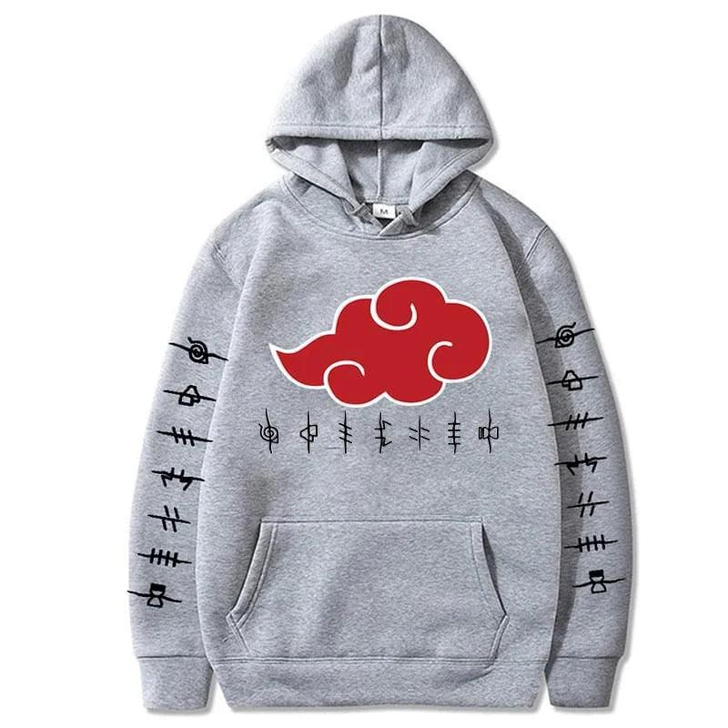 Unisex Akatsuki Cloud Hoodie - Fashion Printed Pullover for Autumn & Winter